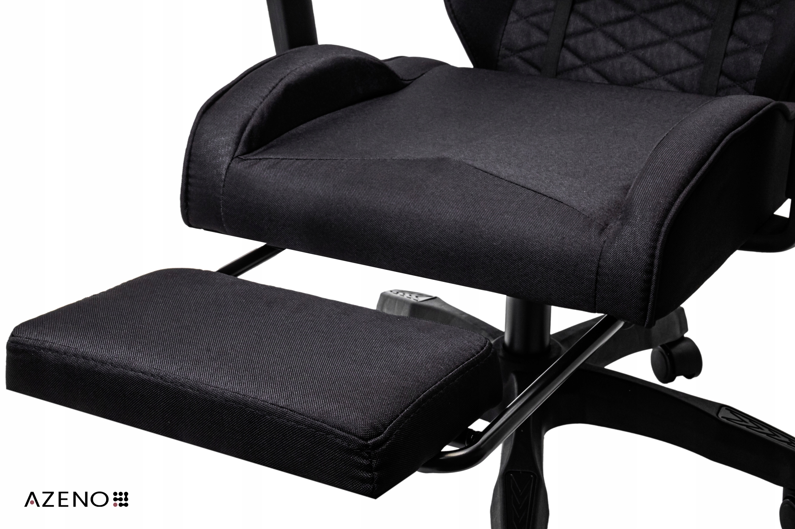 FOTEL GAMINGOWY OBROTOWY KRZESŁO GAMINGOWE DO BIURKA OBROTOWE Z PODNÓŻKIEM Model Imperator z Podnóżkiem Materiałowy