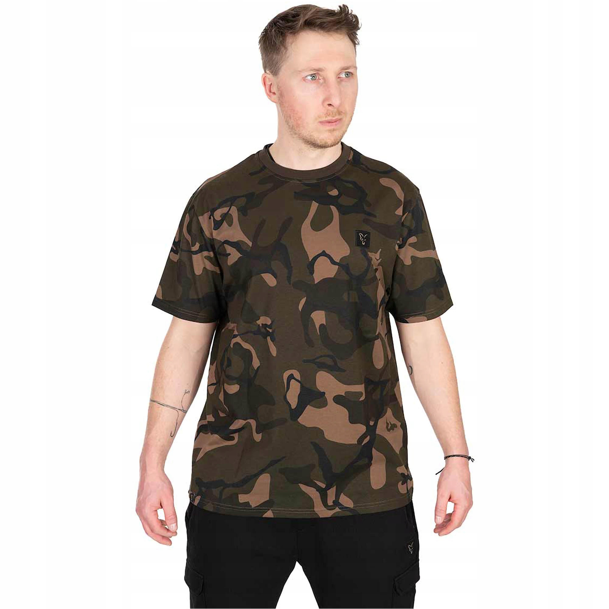 Koszulka Wędkarska T-Shirt Fox Camo T Moro r. M