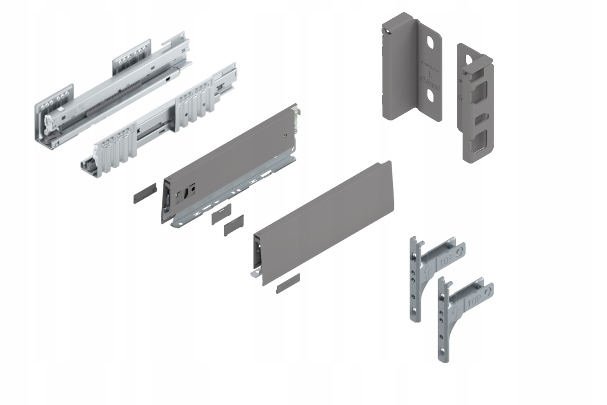 Blum Šuplík Merivobox 300 Nízká M Blm Šedá 40 kg