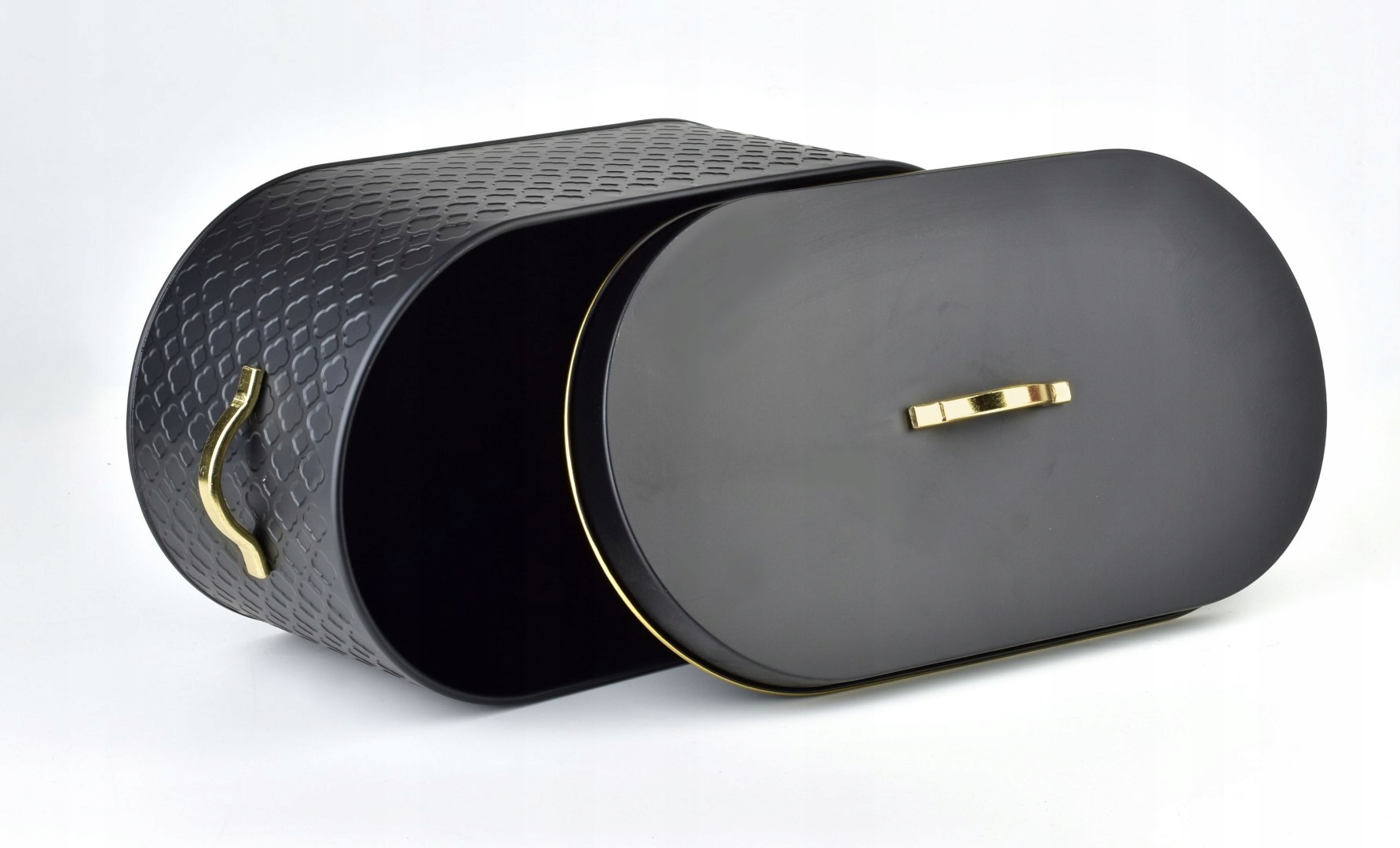 CZARNO-ZŁOTY CHLEBAK POJEMNIK NA CHLEB GLAMOUR Rodzaj jednoczęściowy