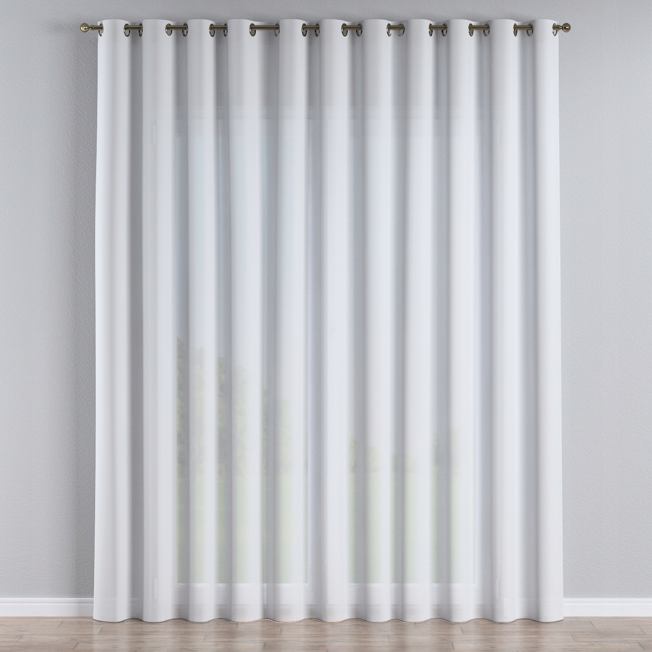 Hotová Záclona na kroužcích Voálová 140x260cm bílá