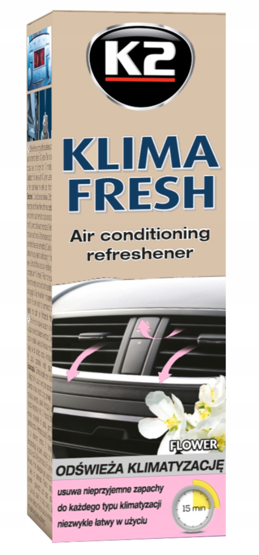 K2 KLIMA FRESH GRANAT DO DEZYNFEKCJI KLIMATYZACJI