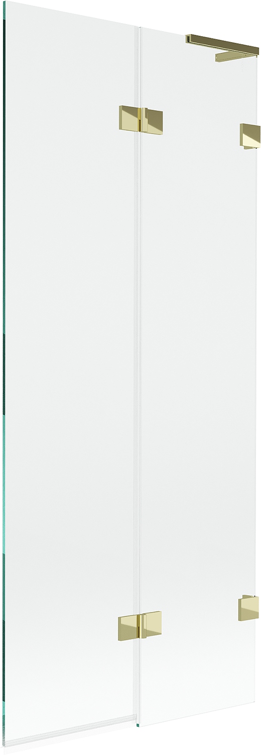 Mexen Lunar L vanová zástěna dvoukřídlá pravá 80 x 150 cm, transparentní, z