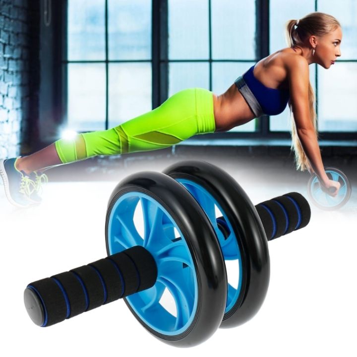 KOŁO TRENING MIĘŚNI BRZUCHA ROLLER CROSSFIT BLUE Model KOLO_NIEB