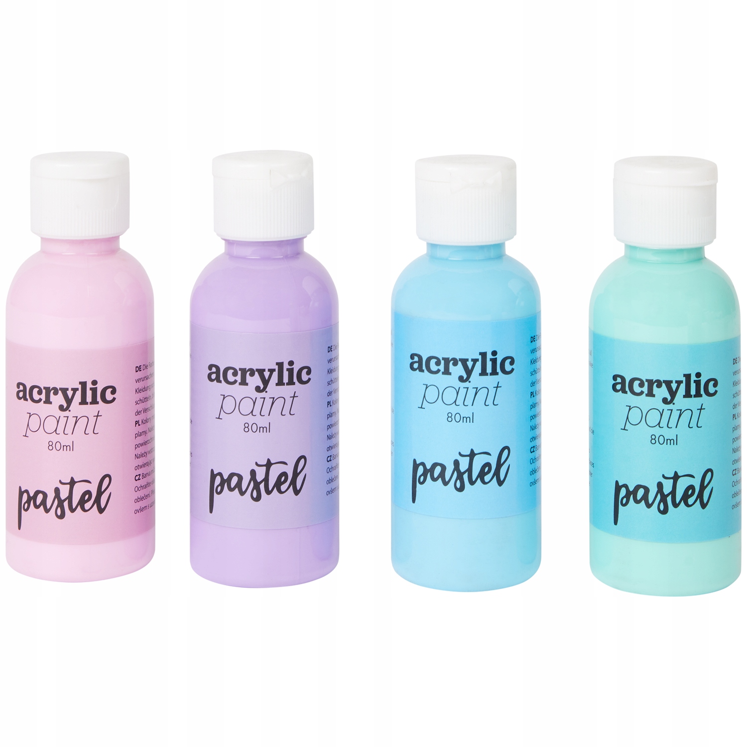 

Farby akrylowe Avec B.v. 4 x 80 ml pastelowe 166