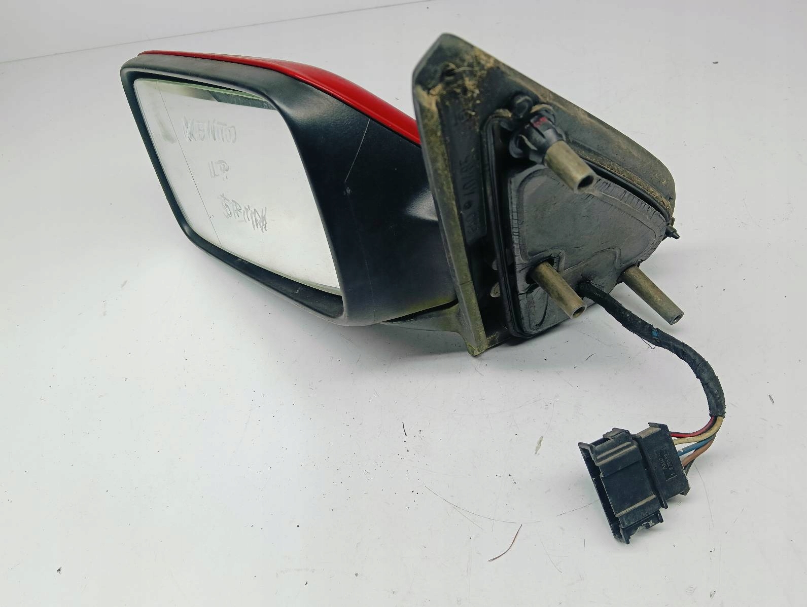 mirror left electrics 5 Pin Volkswagen VENTO 1.9 TDI red