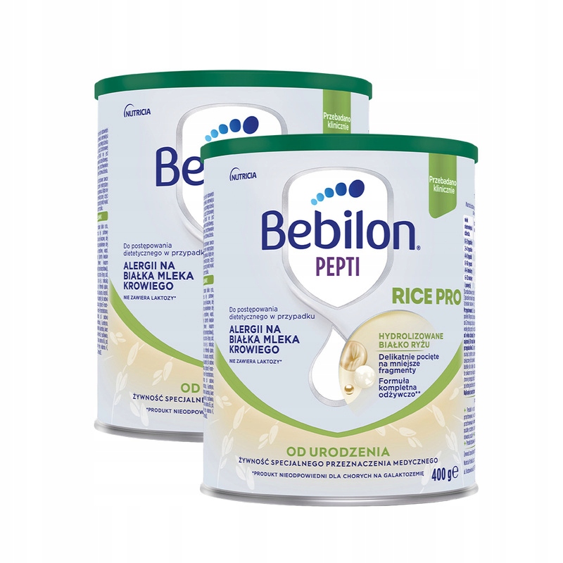 Bebilon pepti Rice Pro żywność specjalnego przeznaczenia medycznego 2x 400g