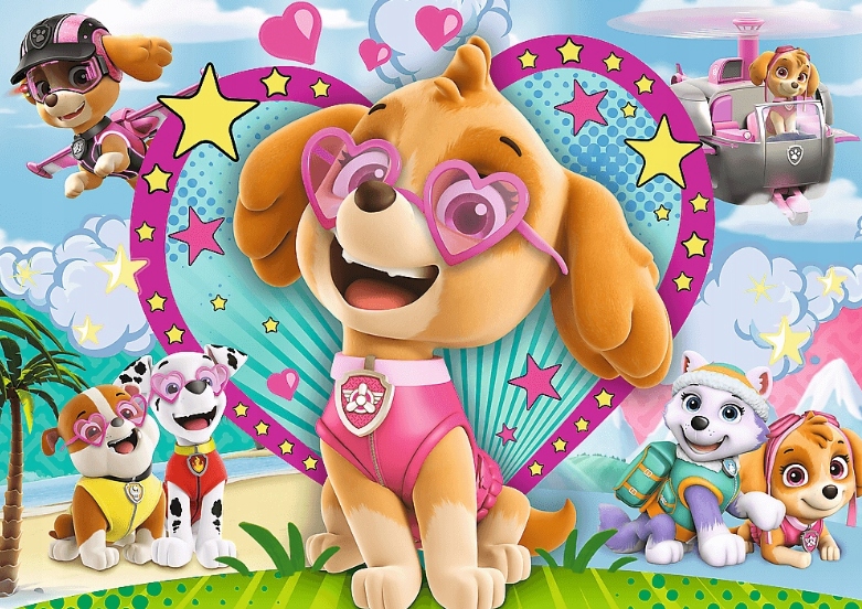 

Puzzle 100 el. Psi Patrol W Blasku Sky Brokatowe