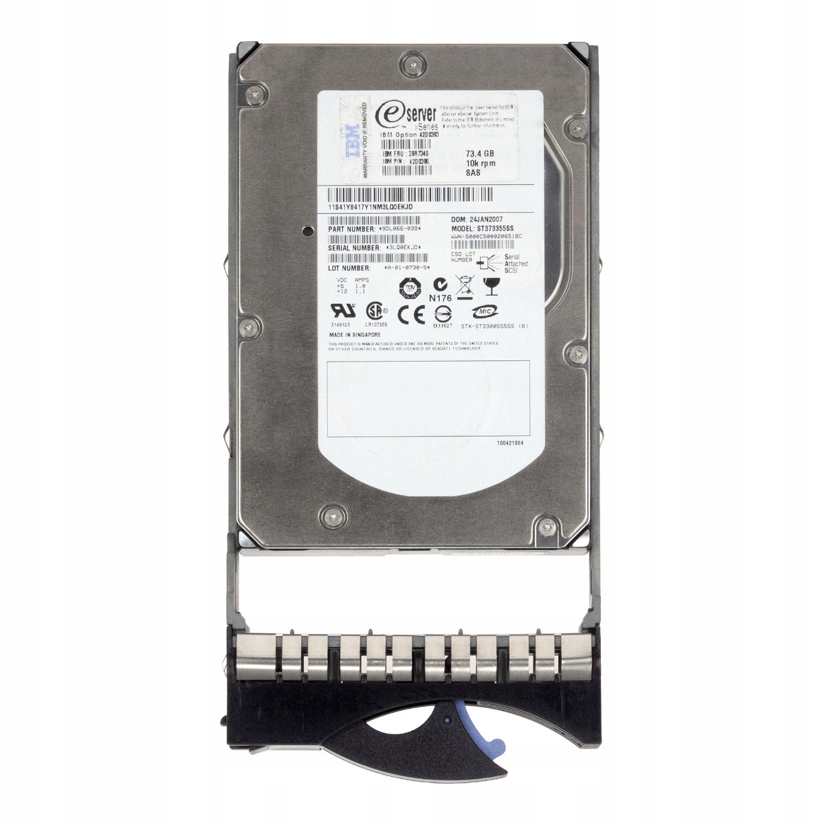 Ibm 39R7340 42D0395 73.4GB 10K 16MB Sas 3.5" ST373355SS Pevný disk
