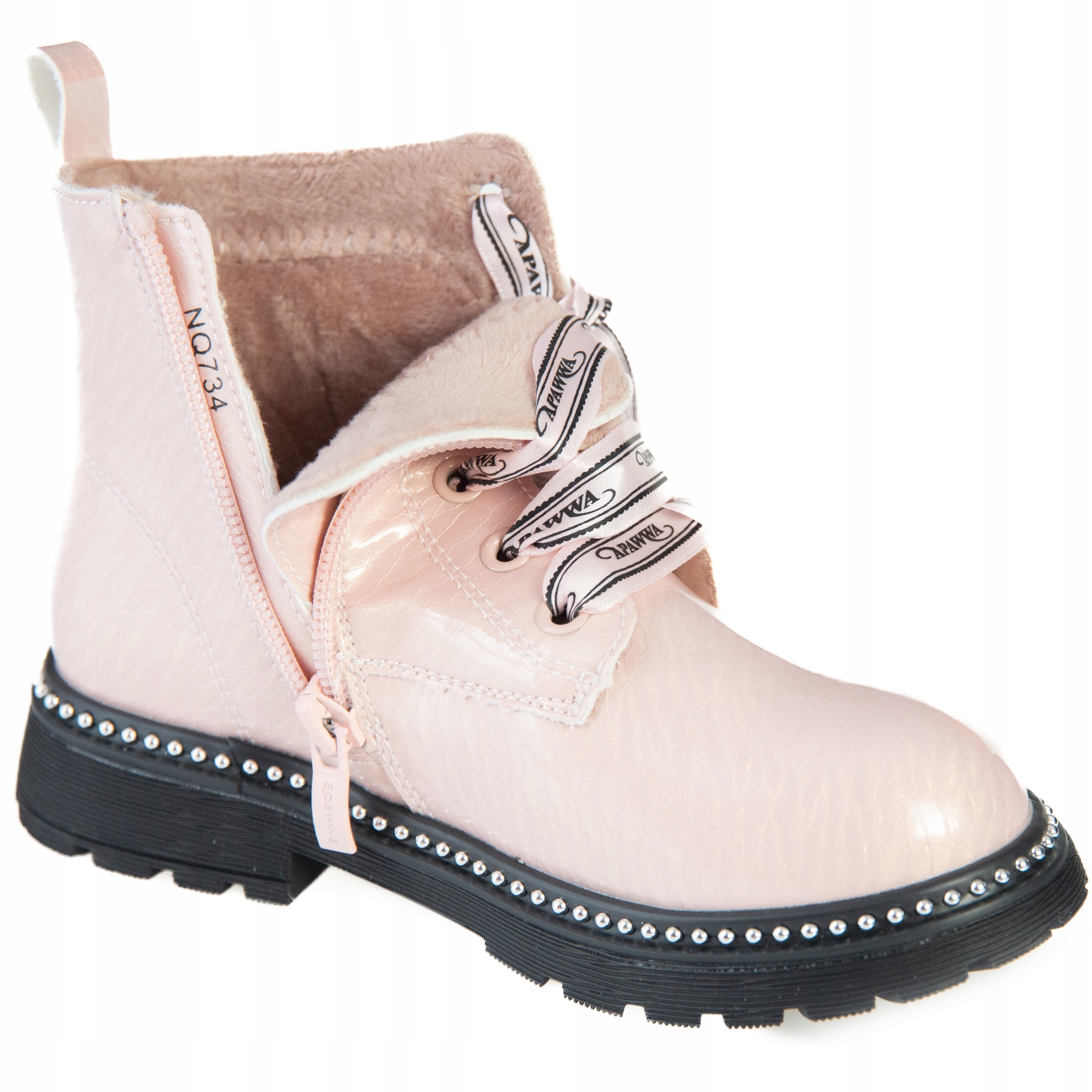 APAWWA BOTKI DZIEWCZĘCE LEKKO OCIEPLANE R 23 Rodzaj zapięcia Suwaki