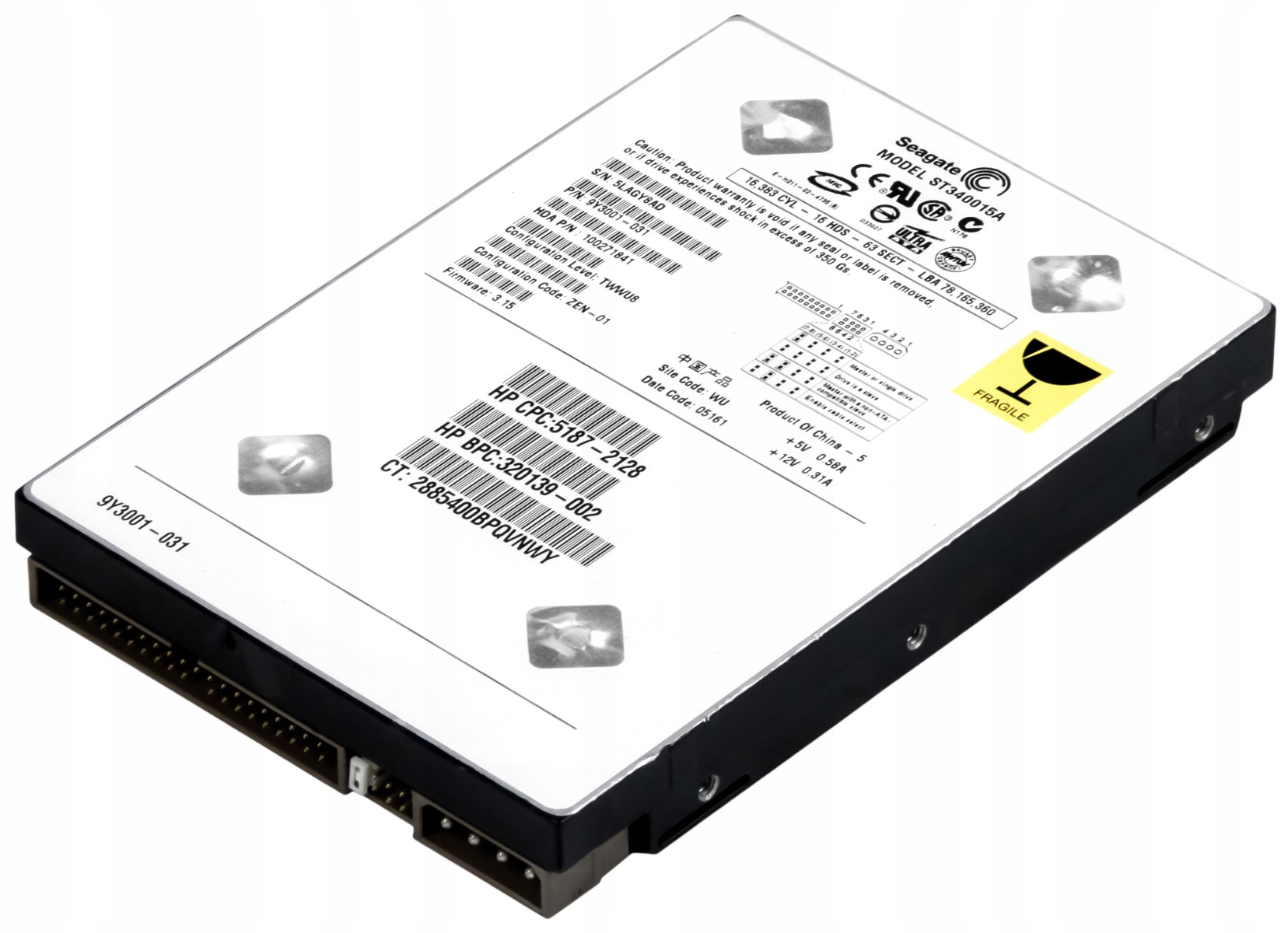 Pevný disk Hp ST340015A ST340015A 40GB Pata (ide/ata) 3,5"