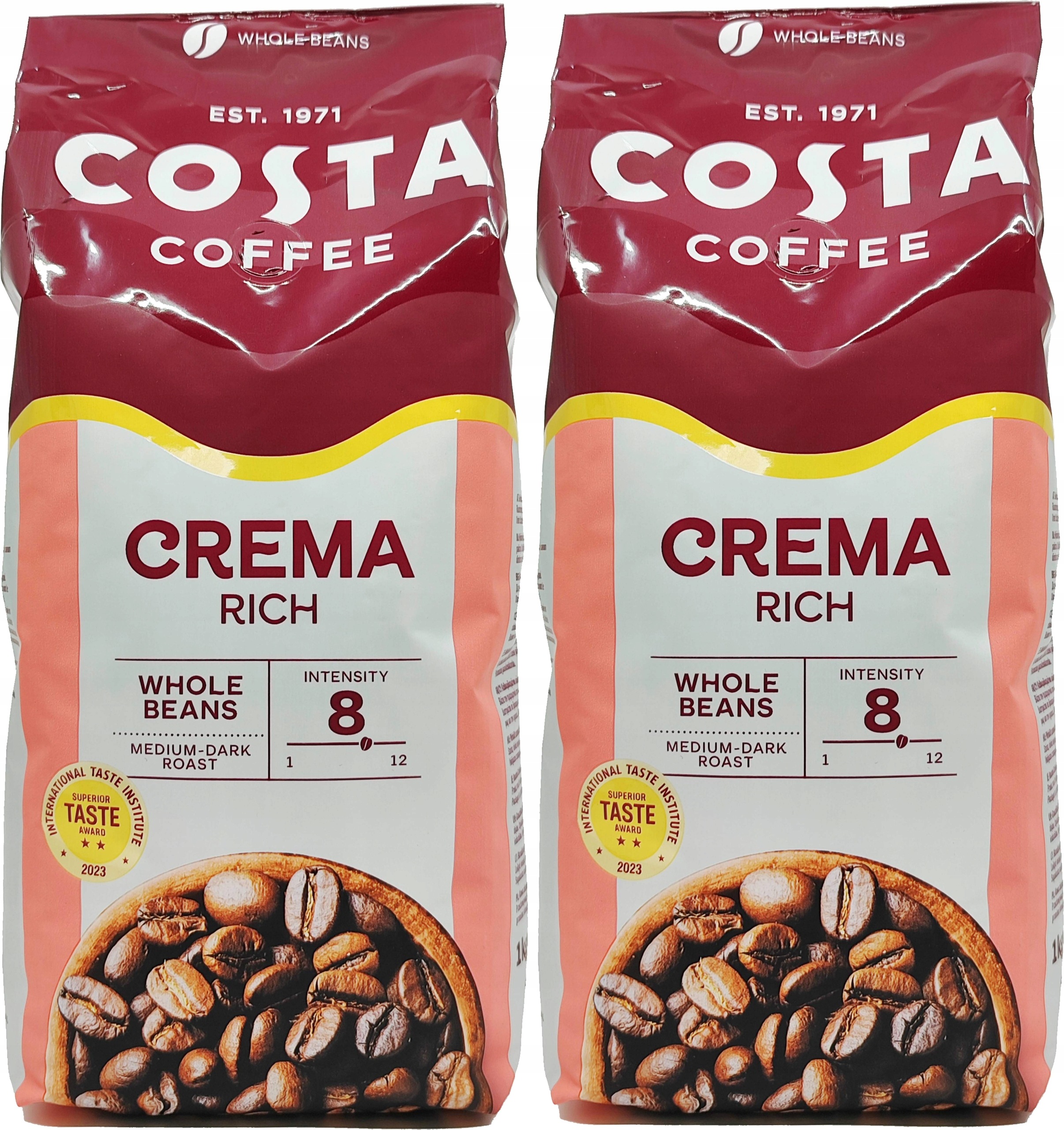 Kawa ziarnista Costa Coffe Crema Rich 2 x 1 kg