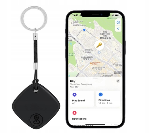 Mini lokalizator brelok GPS kluczy TIKOTAG iOS