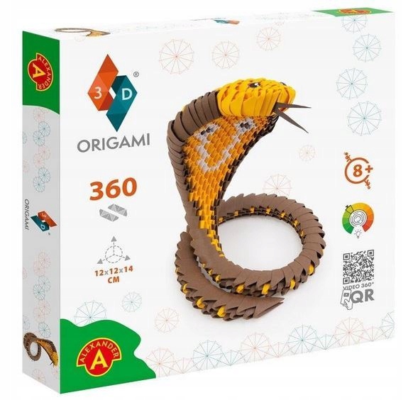 

Origami 3D Wąż Kobra Alexander