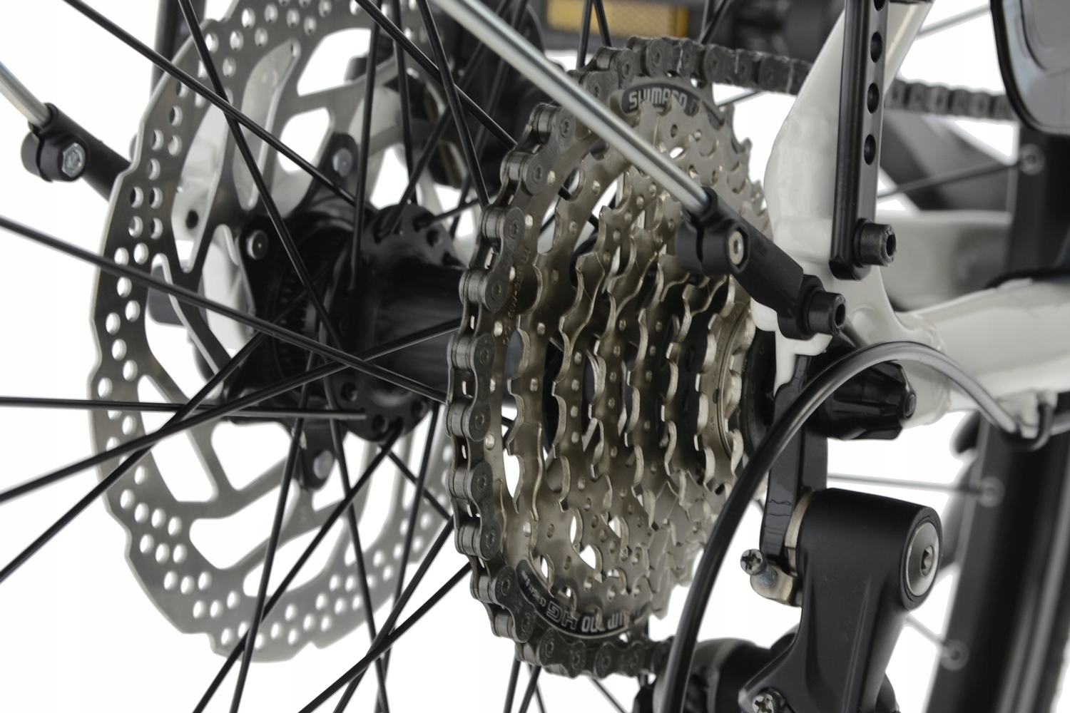 Rower Trekkingowy Kands 28 Elite Pro V3 r19' biały SHIMANO HYDRAULIKA r24D