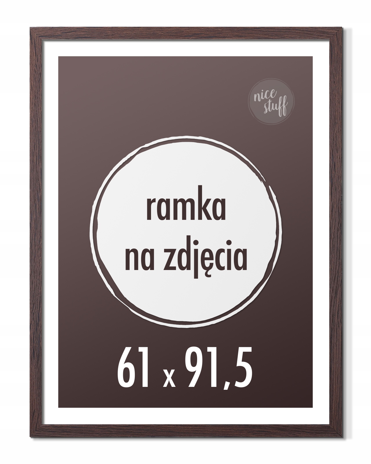 

Ramka na plakat 61x91,5 cm ramki 91,5x61 wenge