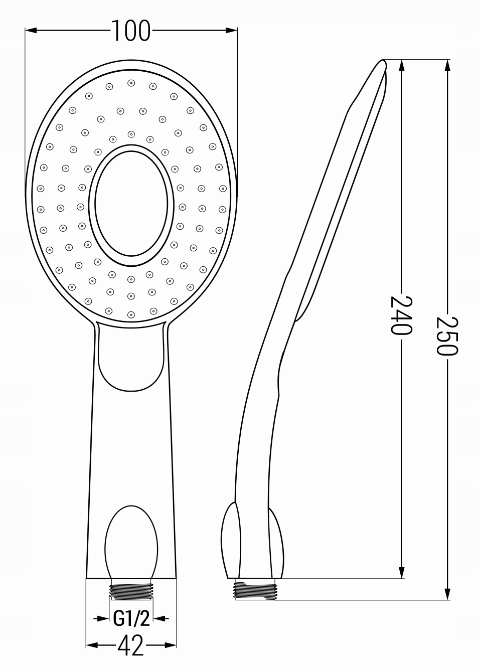 MEXEN ZESTAW PRYSZNICOWY SŁUCHAWKA R-73 WĄŻ CHROM Kod producenta 785736052-00