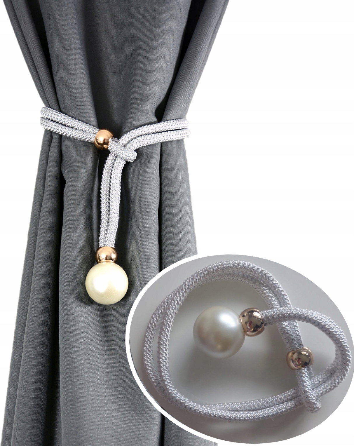 

Spinki do Zasłon Perła Klamra Upięcie do Firan