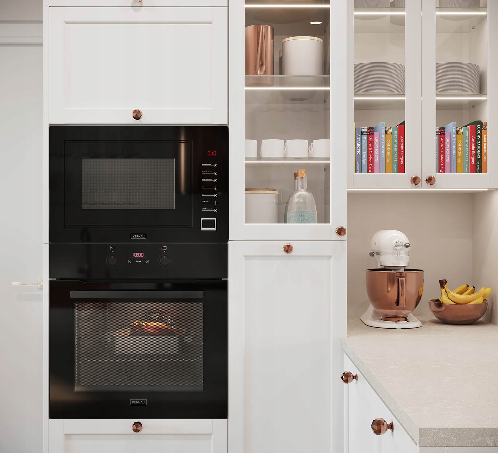 Kuchenka mikrofalowa do zab. KERNAU KMO 254 G B Sterowanie elektroniczne