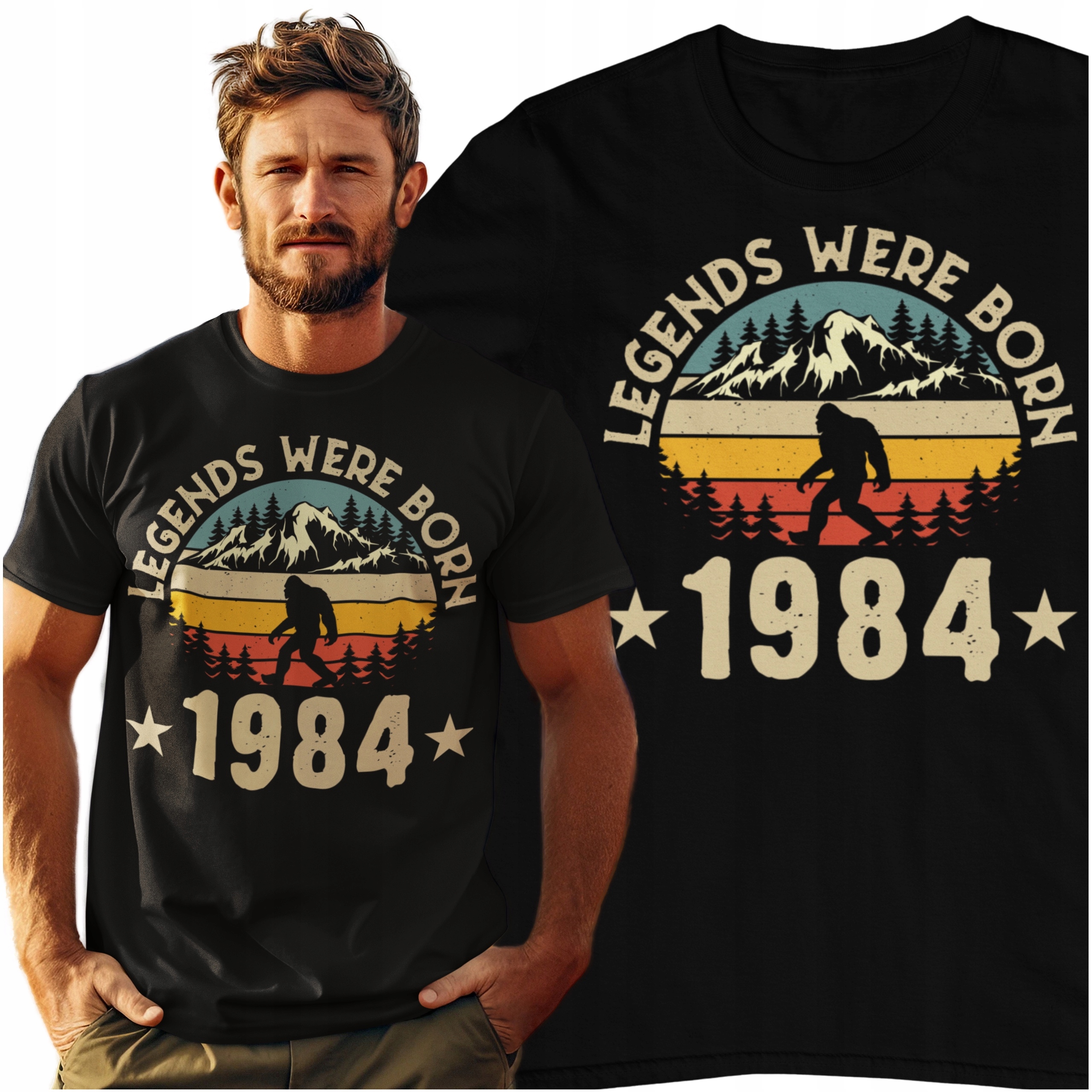 KOSZULKA NA 40 URODZINY PREZENT NA URODZINY MĘSKA ROCZNIK 1984 - XL