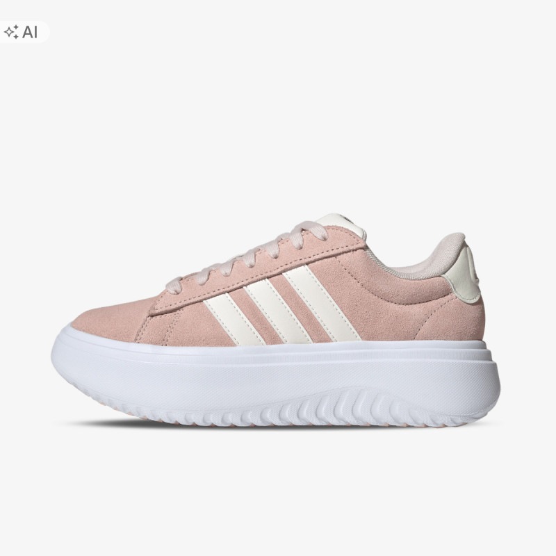 Adidas Grand Court Růžové Sportovní Tenisky S Bílou Platformou 40 2/3 U3A
