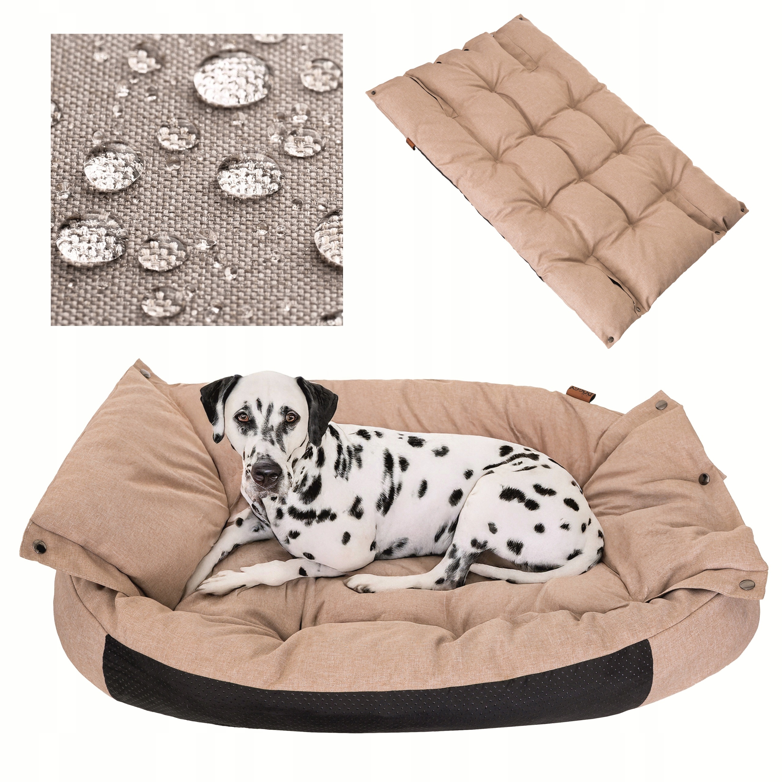 Levně Psí Pelíšek 2 v 1 Matrace pro psy Voděodolný psí Potah 95x70cm