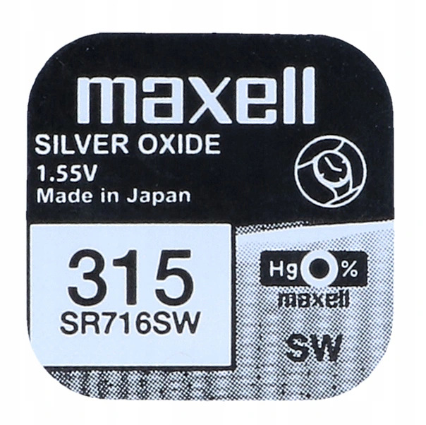 

Bateria srebrowa Maxell SR716SW 315 SR315