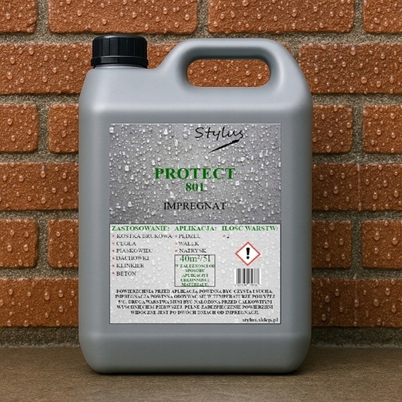 Impregnat do cegły, kostki brukowej, piaskowca, betonu. Mocny 5l.