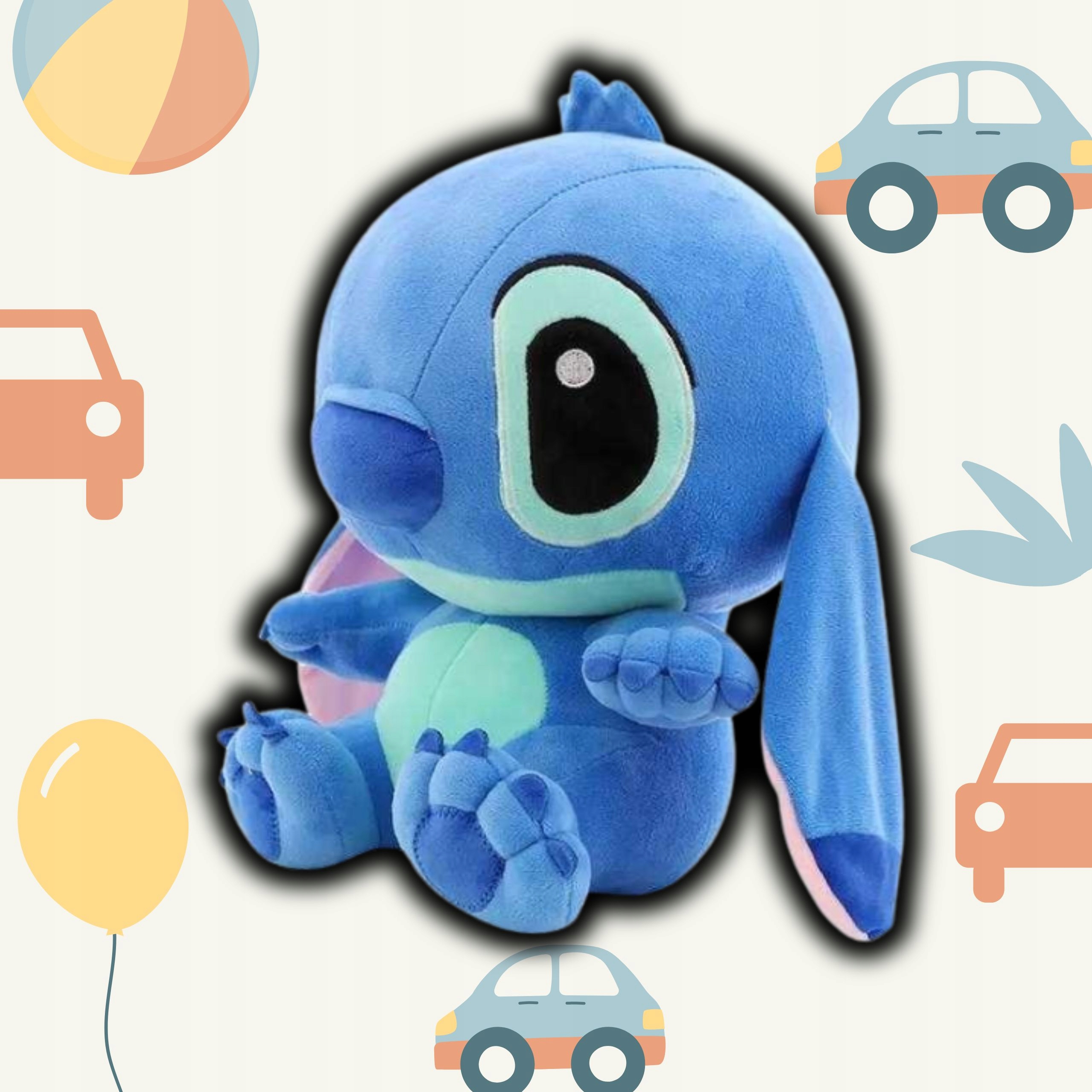 STITCH MASKOTKA PLUSZOWA LILO I STICH MIŚ PLUSZAK PRZYTULANKA ZABAWKA DUŻA Seria FIGURKA PLUSZAK MISIEK JASIEK JAŚ DISNEY