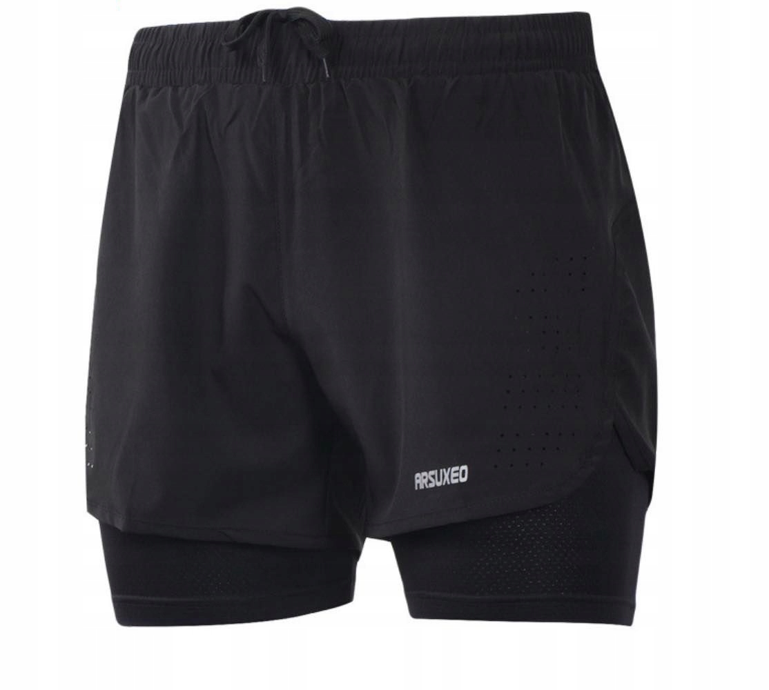 SPODENKI SPORTOWE DO BIEGANIA ARSUXEO NA ROWER ROWEROWE r XXL