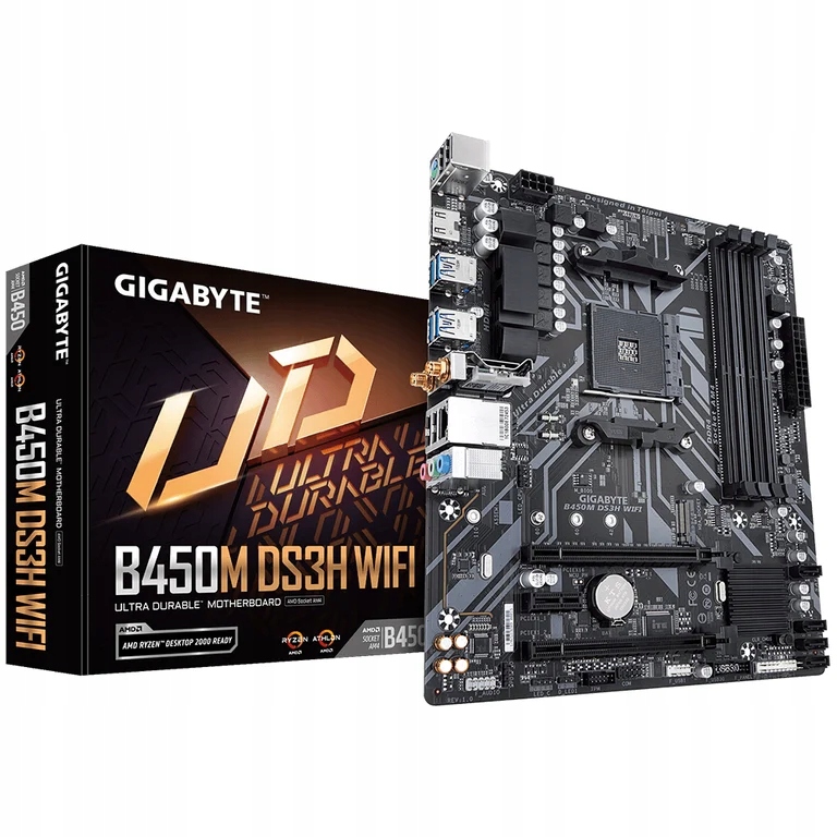 GIGABYTE B450M DS3H WIFI płyta główna AMD B450 Socket AM4 micro ATX
