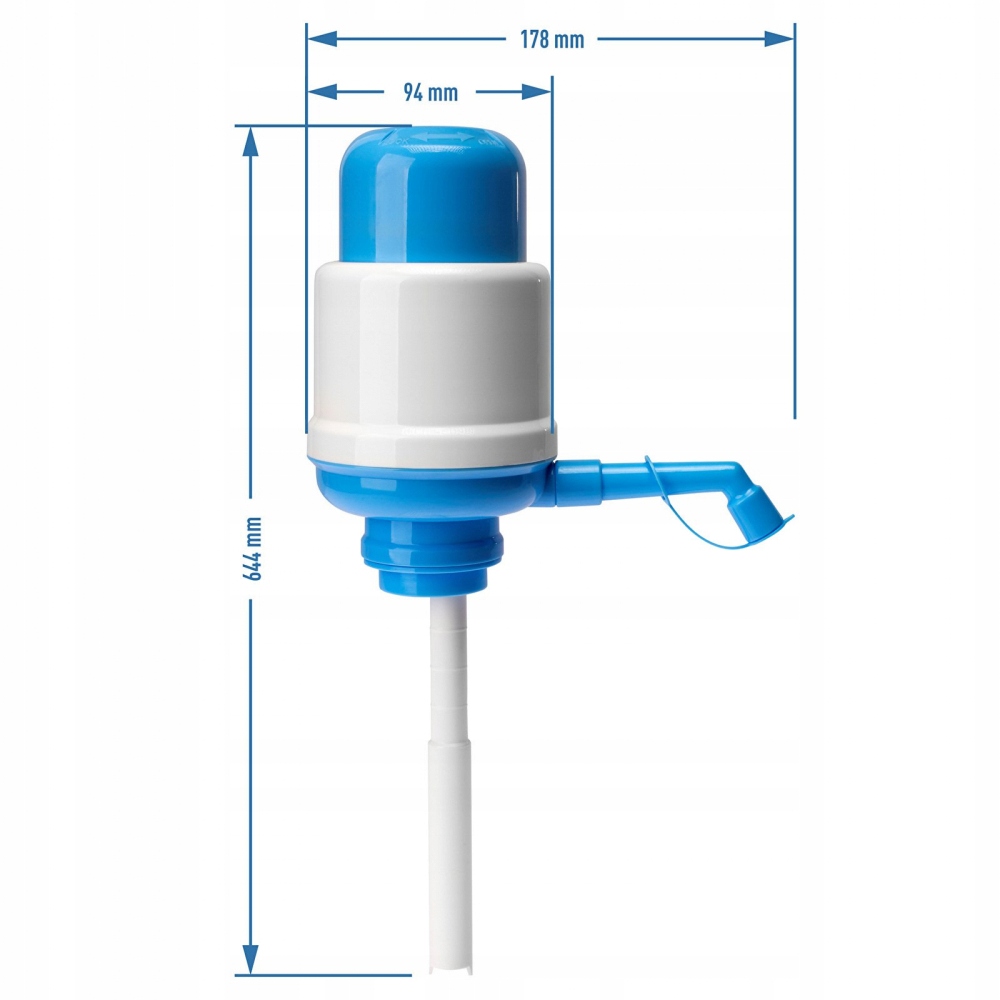 POMPKA DO WODY I NAPOJÓW Z REDUKTOREM DYSTRYBUTOR DO BUTLI BROWIN 5el. K1 Kolor odcienie niebieskiego