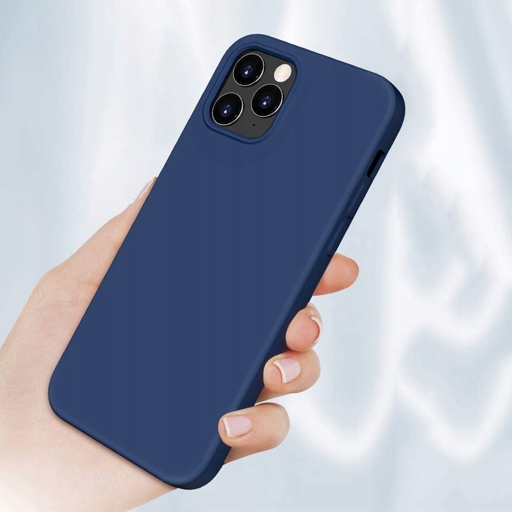 Etui Blue + Szkło Płaskie do iPhone 12 Pro Max Kod producenta Etui Silicon Szkło iPhone 12 Pro Max