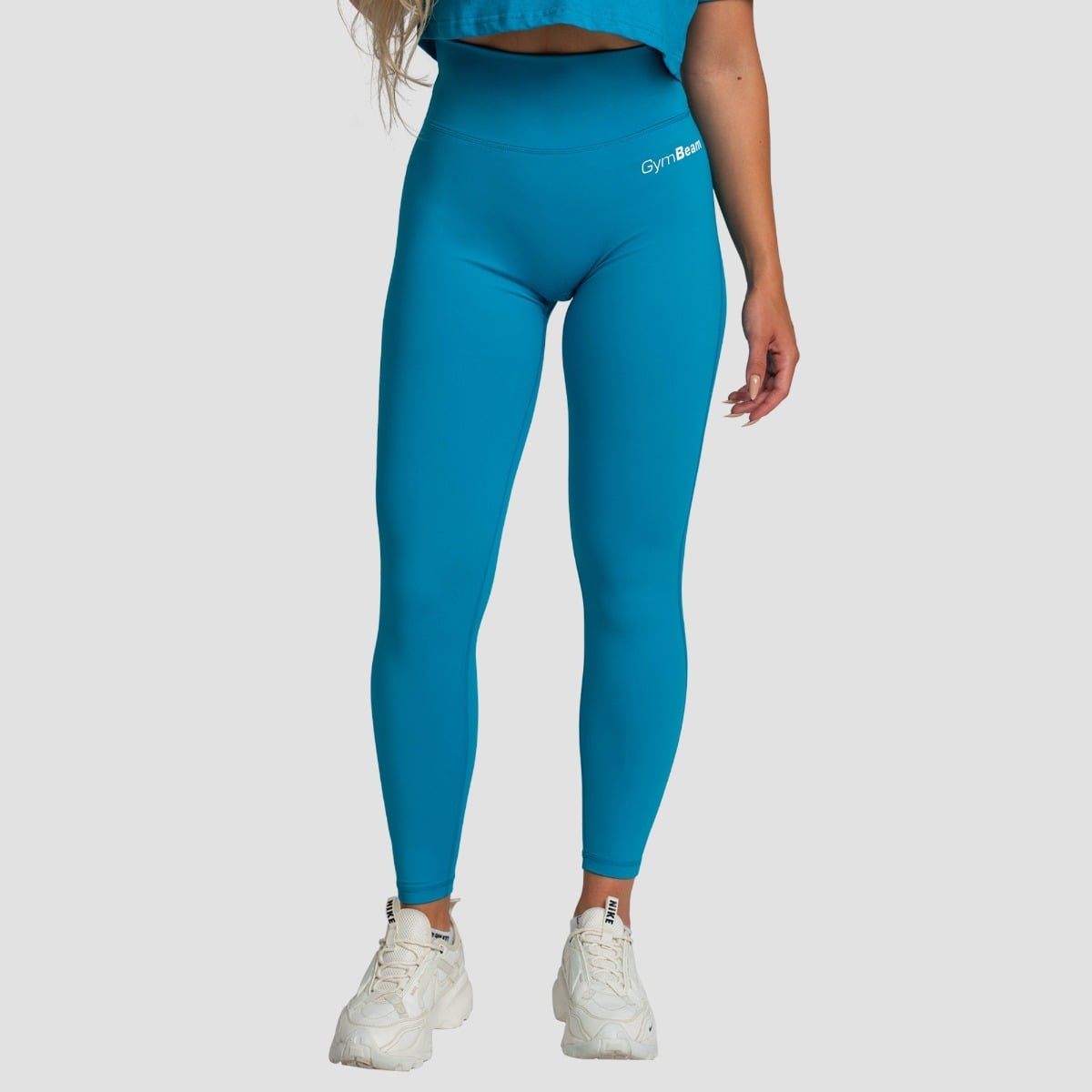 GymBeam Damskie legginsy z wysokim stanem Leggings Aquamarine Xs
