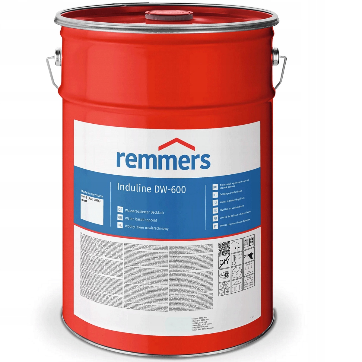 Remmers Induline DW-600 podklad na drevo a triesloviny Biely RAL9016 Matný 5L