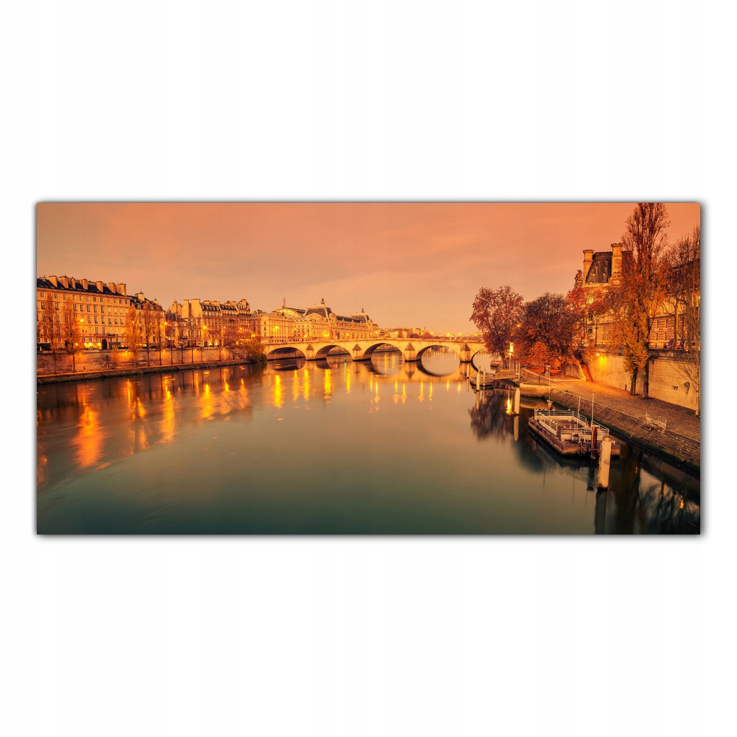 

Hartowany Obraz Szklany Rzeka Wschód Słońca 100x50