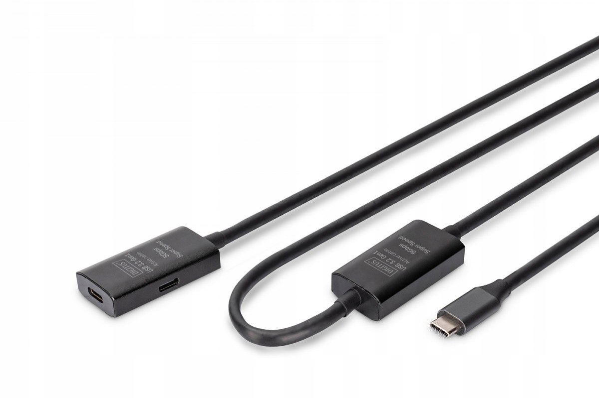 Kabel przedłużający aktywny Usb-c Usb-c, Usb 3.2 Gen1, 5Gbps, 10m