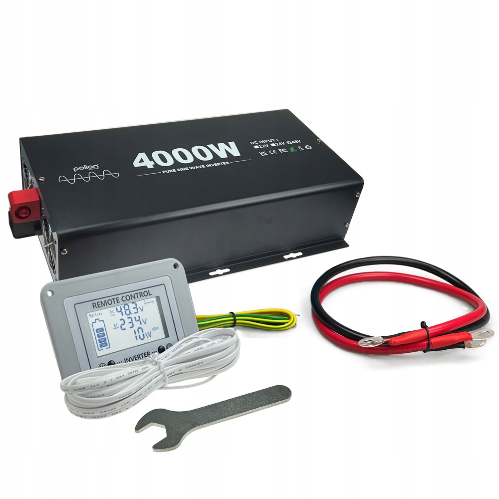Měnič Napětí automobilová 48V/230V Polion 4000W čistý sinus