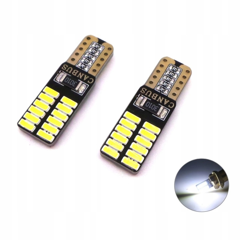 

W5W żarówka Led T10 24V Canbus Biały