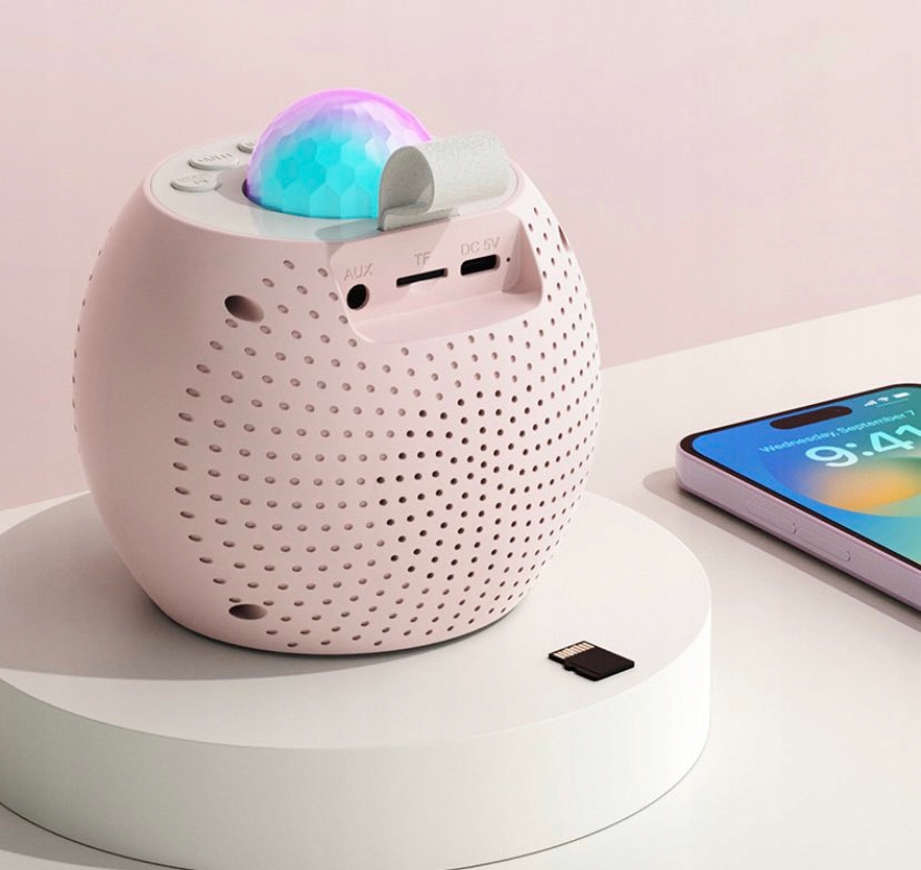 ZESTAW DO KARAOKE 2 MIKROFONY + GŁOŚNIK Z RZUTNIKIEM BLUETOOTH Marka inna