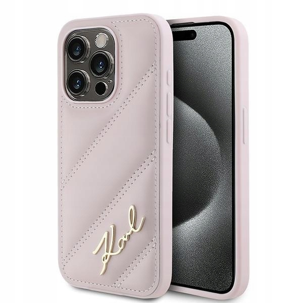 Karl Lagerfeld KLHCP15XPQDSMGP iPhone 15 Pro Max 6.7" różowy/pink hard