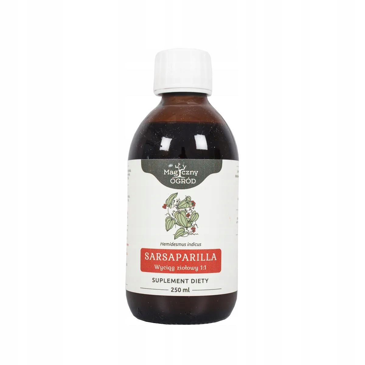 Sarsaparilla indyjska Hemidesmus indicus wyciąg ziołowy 1:1 250 ml Nanga