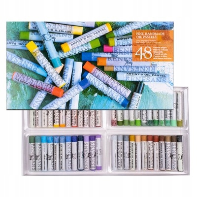 Olejové pastelky Renesans, sada 48 barev