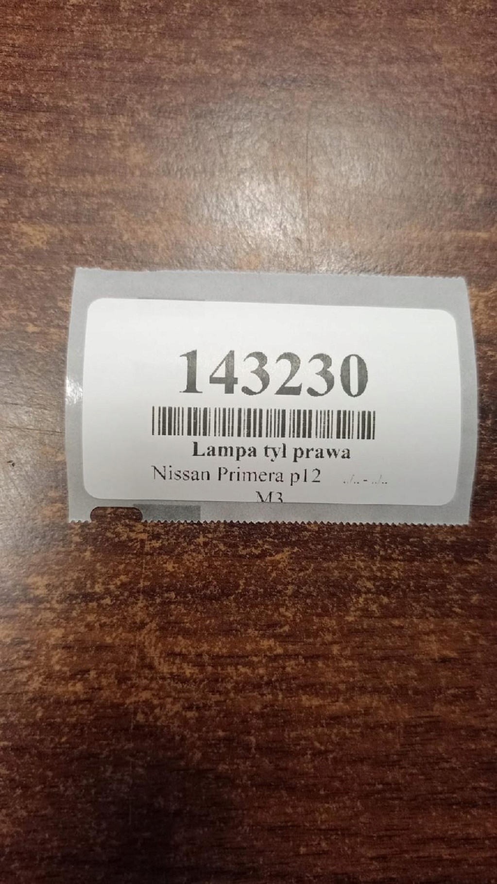 NISSAN PRIMERA P12 HB light right rear part