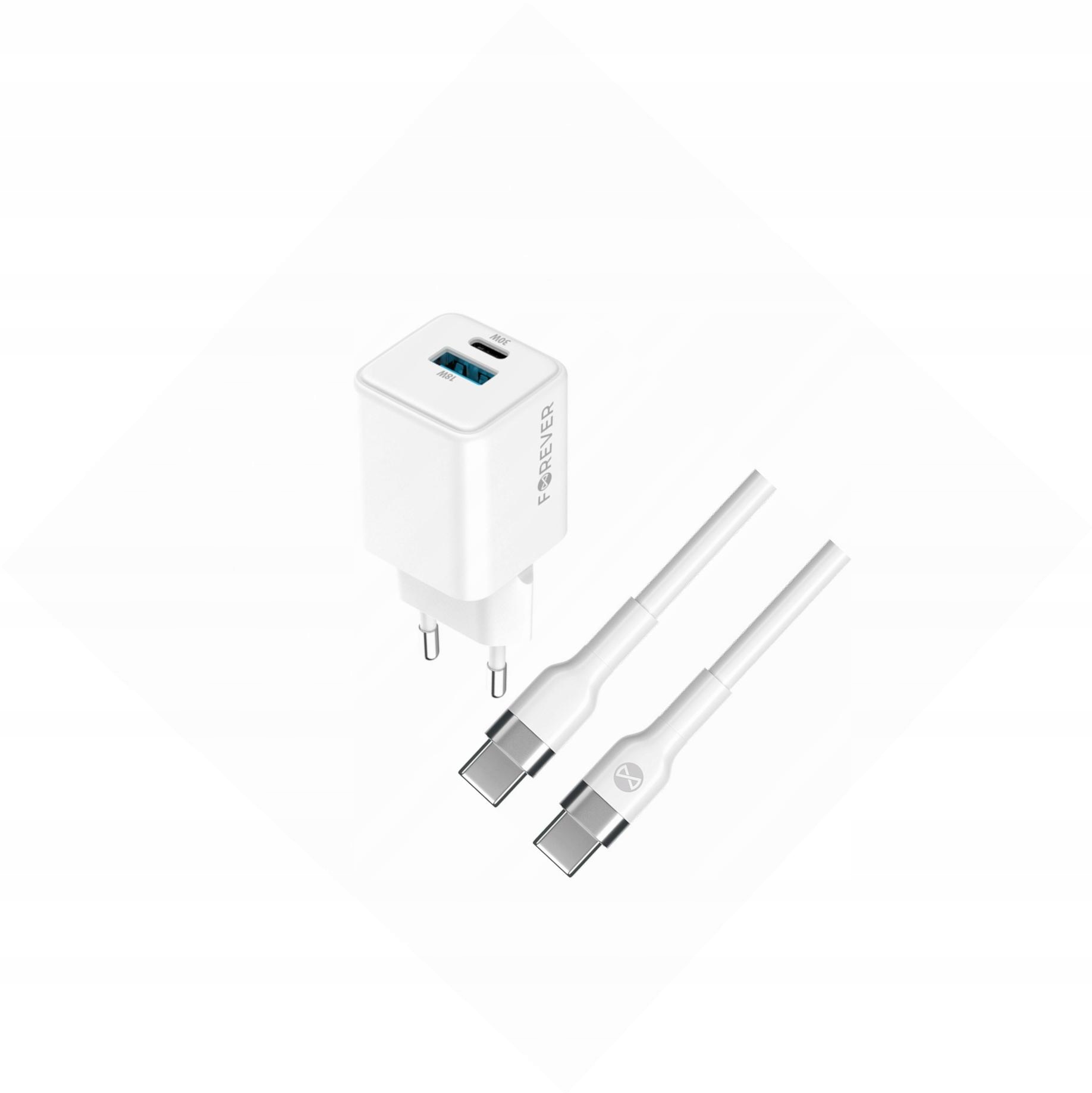 Szybka ładowarka GaN 30W Usb i Usb-c z kablem do Samsung Galaxy Xcover 4s