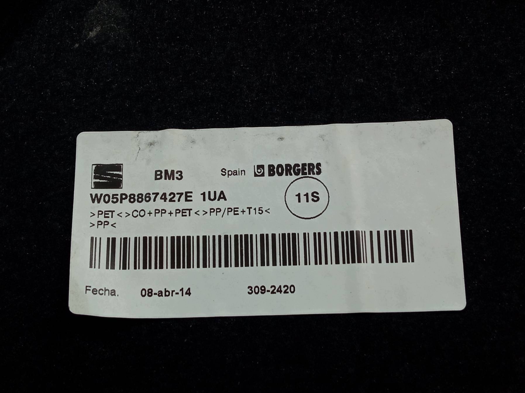 boot upholstery left rear part XL 5P8867427E Seat Altea and (2004- )
