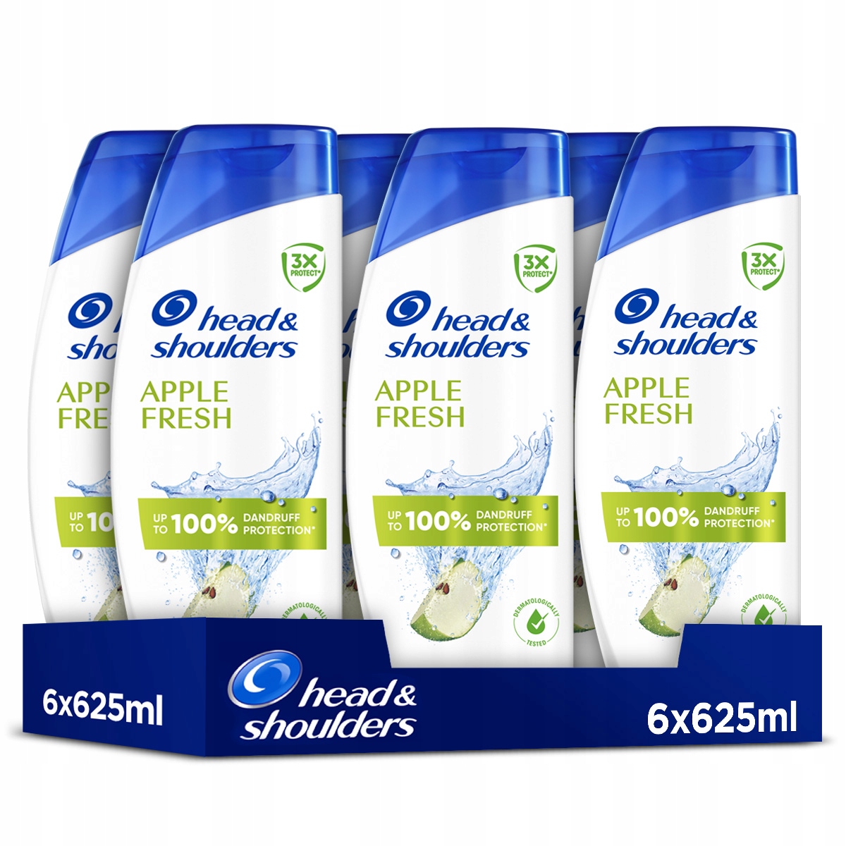Head & Shoulders Apple Fresh Szampon Przeciwłupieżowy 6x625 ml