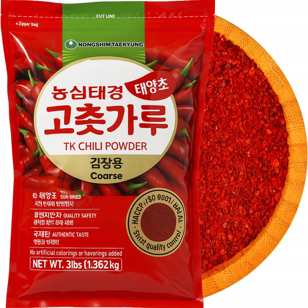 Koreańska Papryka Chili Płatki Gochugaru Gruba Do Kimchi 1,362kg Nongshim
