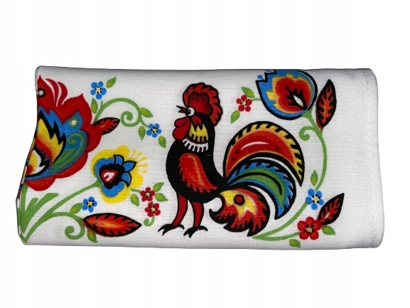 

Ściereczka kuchenna łowicka Kogut MIX Rod-druk