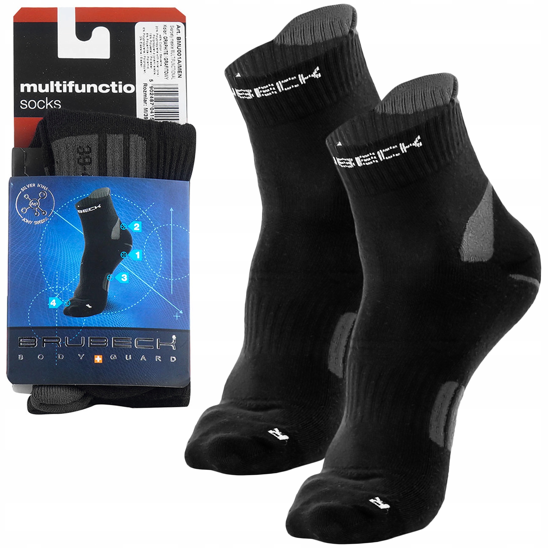 Ponožky s Ionami Stříbra ponožky outdoorové trekingové Brubeck 39-41